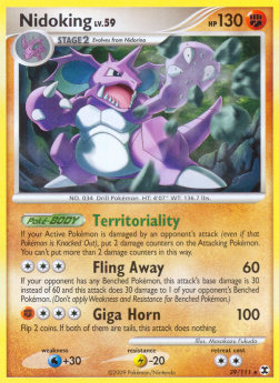 Nidoking Lv.59 RR-29 Rare Played Deutsch