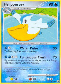 Pelipper Lv.50 AR-24 Rare Light Played Deutsch Reverse Holo