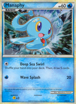 Manaphy UL-3 Holo Rare Good Deutsch