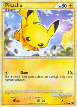 Pikachu UD-61 Common Near Mint Deutsch