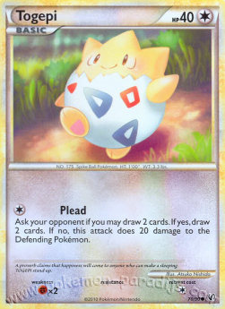 Togepi UD-70 Common Excellent Deutsch Reverse Holo