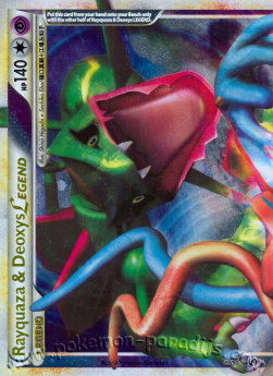 Rayquaza & Deoxys LEGENDE UD-89 Ultra Rare Excellent Deutsch