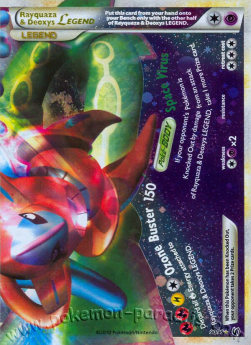 Rayquaza & Deoxys LEGENDE UD-90 Ultra Rare Light Played Deutsch