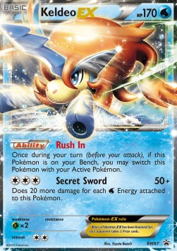 Keldeo EX BW-61 Promo Light Played Deutsch