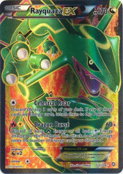 Rayquaza EX DRX-123 Ultra Rare Played Deutsch