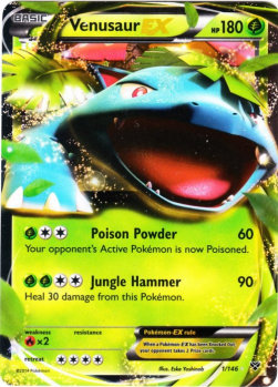 Bisaflor EX XY-1 Ultra Rare Light Played Deutsch