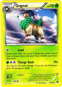 Gogoat XY-19 Holo Rare Light Played Französisch