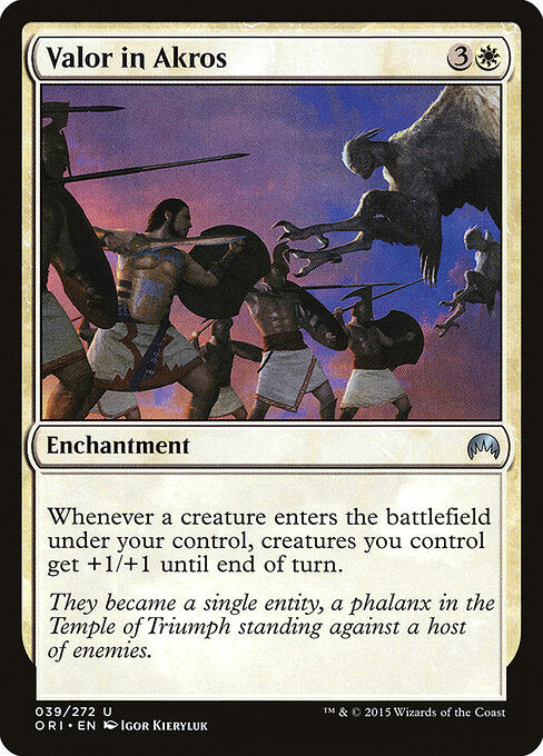 Valor in Akros ORI-39 Uncommon Good Englisch Foil