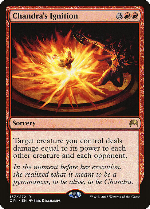 Chandra's Ignition ORI-137 Rare Good Englisch