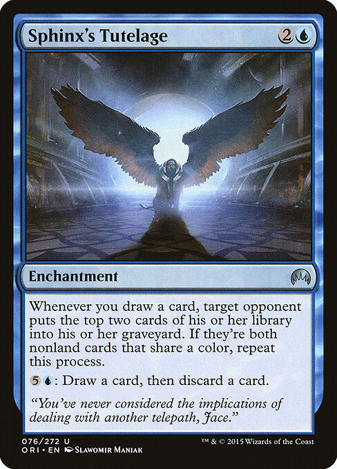 Sphinx's Tutelage ORI-76 Uncommon Excellent Englisch Foil
