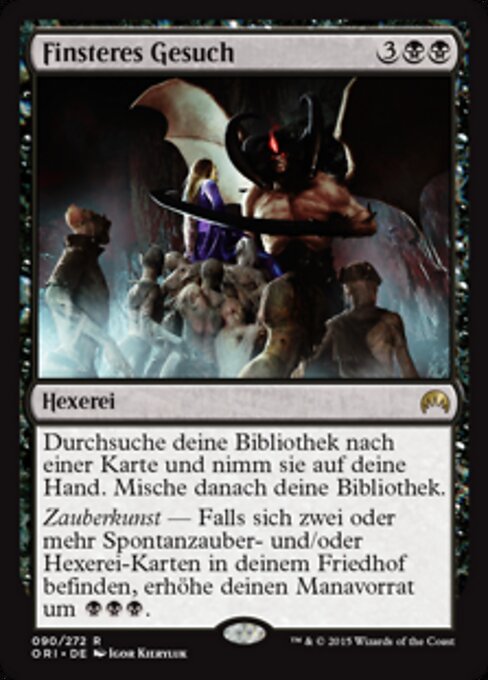 Finsteres Gesuch ORI-90 Rare Excellent Deutsch