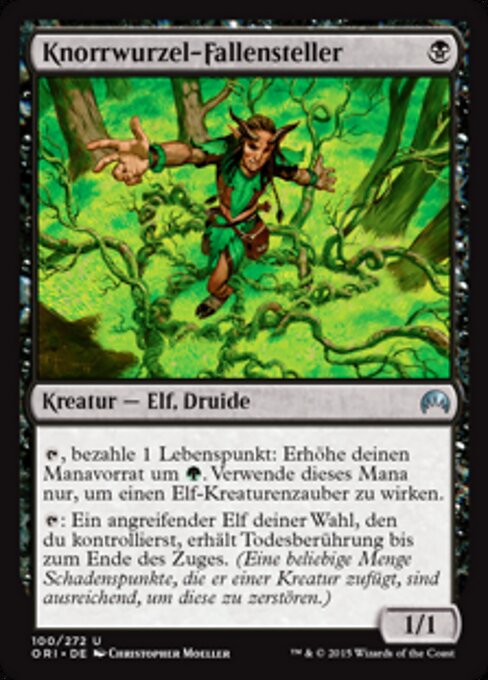 Knorrwurzel-Fallensteller ORI-100 Uncommon Excellent Deutsch Foil