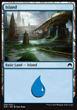 Insel (V.2) ORI-258 Land Excellent Deutsch Foil