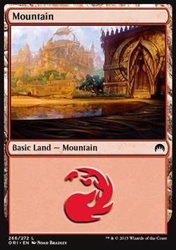 Gebirge (V.2) ORI-266 Land Excellent Deutsch Foil
