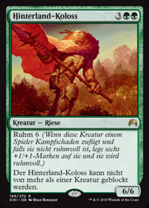 Hinterland-Koloss ORI-193 Rare Light Played Deutsch