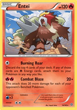 Entei AOR-14 Rare Good Deutsch