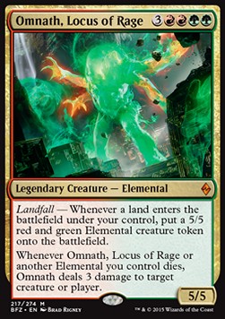 Omnath, Locus of Rage BFZ-217 Mythic Excellent Englisch