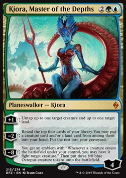 Kiora, Master of the Depths BFZ-213 Mythic Excellent Englisch
