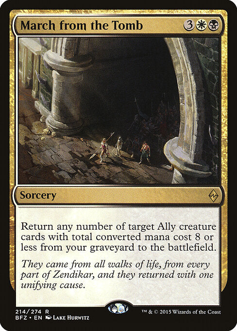 March from the Tomb BFZ-214 Rare Near Mint Englisch