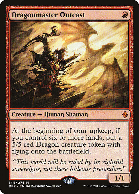 Dragonmaster Outcast BFZ-144 Mythic Excellent Englisch