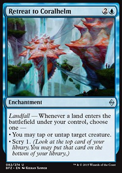 Retreat to Coralhelm BFZ-82 Uncommon Good Englisch