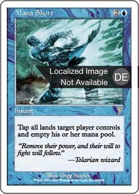 Manamangel 7ED-86 Rare Light Played Deutsch