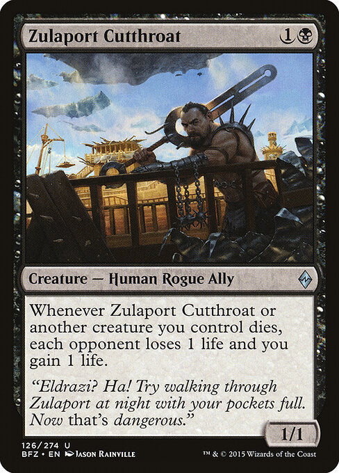 Zulaport Cutthroat BFZ-126 Uncommon Good Englisch