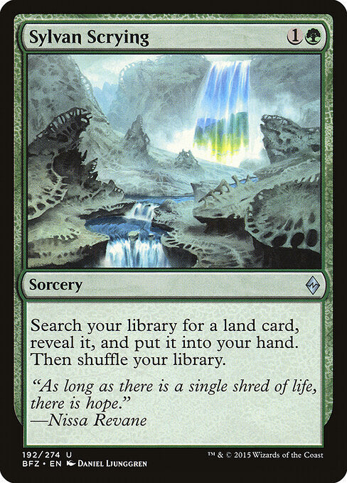 Sylvan Scrying BFZ-192 Uncommon Good Englisch