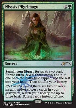 Nissas Pilgerreise FNM- Rare Light Played Englisch Foil