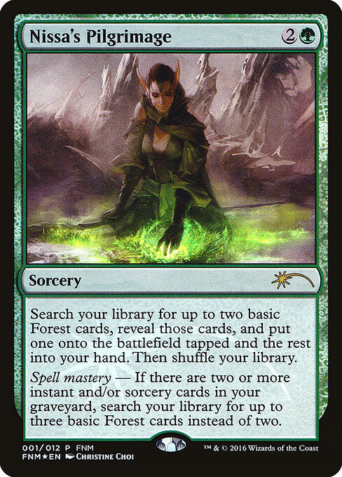 Nissas Pilgerreise FNM- Rare Light Played Englisch Foil