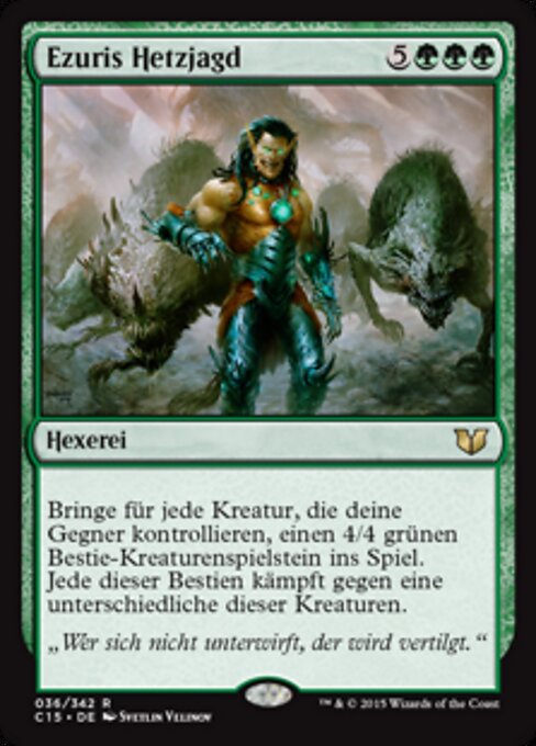Ezuris Hetzjagd C15-36 Rare Excellent Deutsch