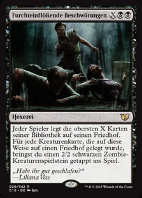 Furchteinflößende Beschwörungen C15-20 Rare Excellent Deutsch