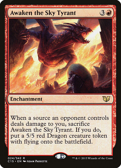 Awaken the Sky Tyrant C15-24 Rare Excellent Englisch