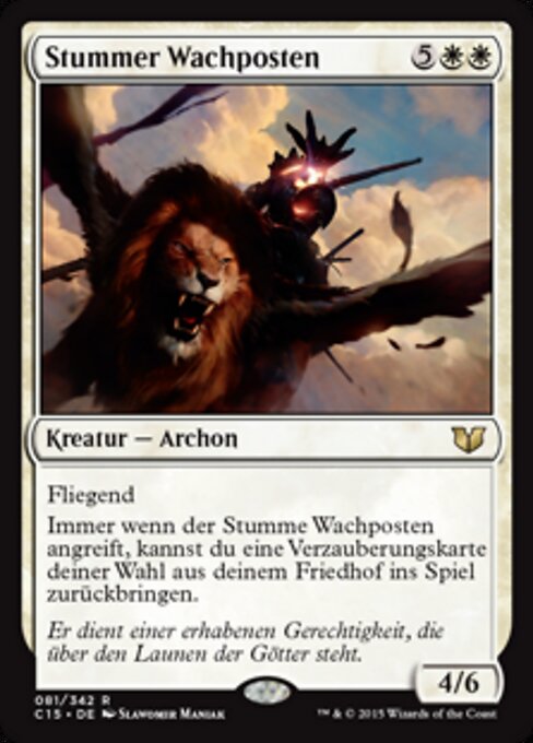 Stummer Wachposten C15-81 Rare Good Deutsch