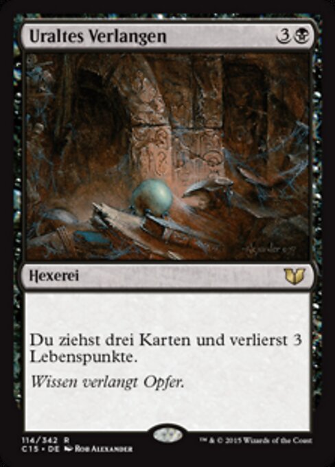 Uraltes Verlangen C15-114 Rare Near Mint Deutsch