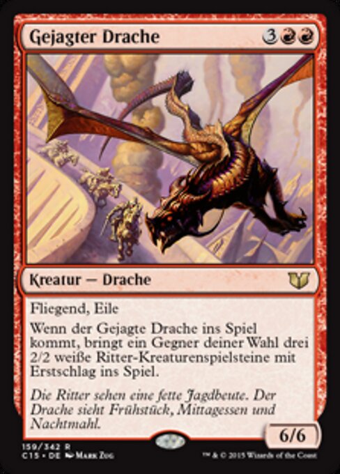 Gejagter Drache C15-159 Rare Good Deutsch
