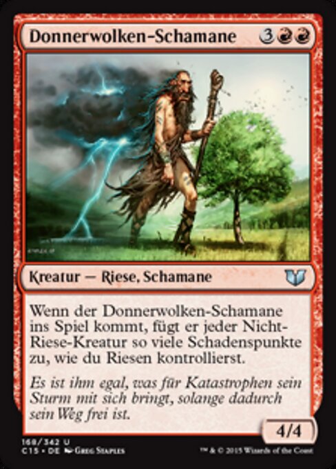 Donnerwolken-Schamane C15-168 Uncommon Excellent Deutsch