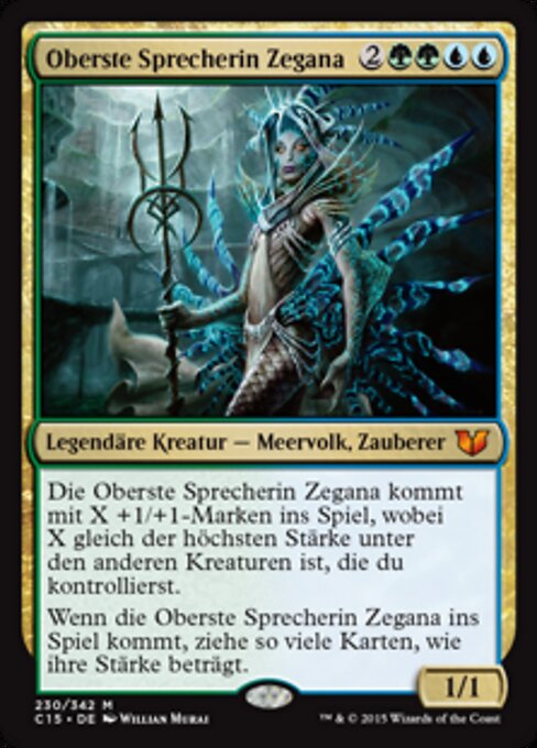 Oberste Sprecherin Zegana C15-230 Mythic Excellent Deutsch