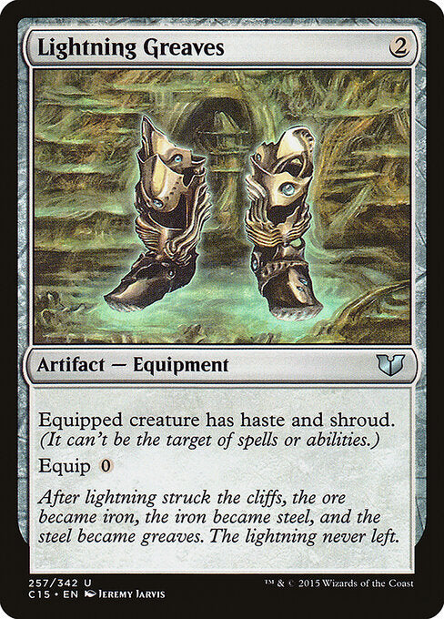 Lightning Greaves C15-257 Uncommon Good Englisch