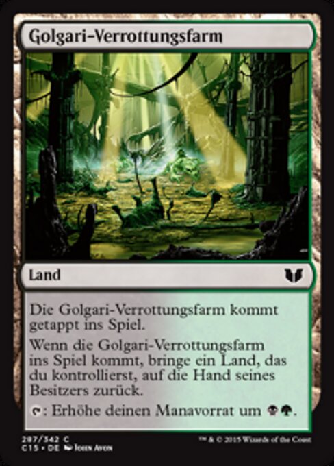 Golgari-Verrottungsfarm C15-287 Common Excellent Deutsch