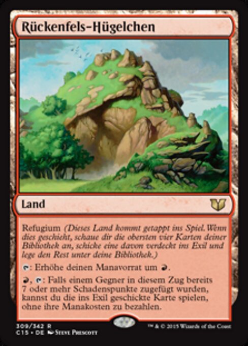 Rückenfels-Hügelchen C15-309 Rare Excellent Deutsch