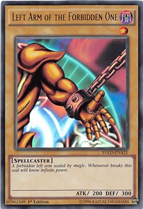 Left Arm of the Forbidden One YGLD-A21 Ultra Rare Excellent Englisch