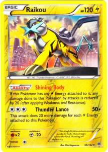 Raikou BKT-55 Holo Rare Light Played Deutsch