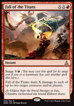 Fall of the Titans OGW-109 Rare Excellent Englisch