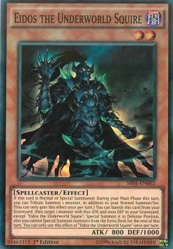 Eidos der Unterweltknappe SR01-002 Super Rare Played Deutsch 1. Auflage