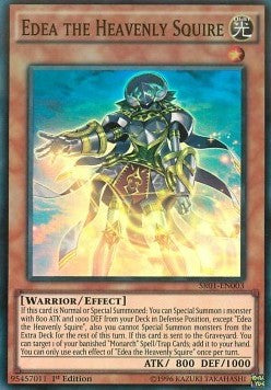 Edea der Himmelsknappe SR01-003 Super Rare Light Played Deutsch 1. Auflage