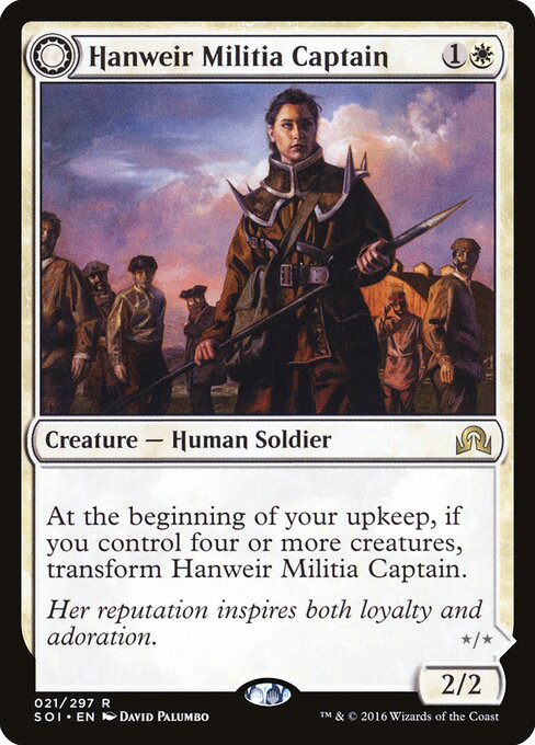 Hanweir Militia Captain / Westvale Cult Leader SOI-21 Rare Near Mint Englisch