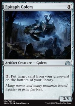 Grabschrift-Golem SOI-254 Uncommon Excellent Englisch Foil
