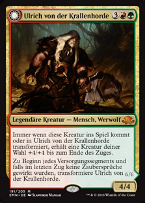 Ulrich von der Krallenhorde / Ulrich, unangefochtenes Alphatier EMN-191 Mythic Excellent Deutsch