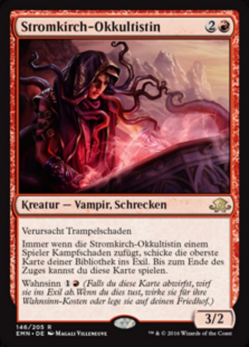 Stromkirch-Okkultistin EMN-146 Rare Played Deutsch Foil